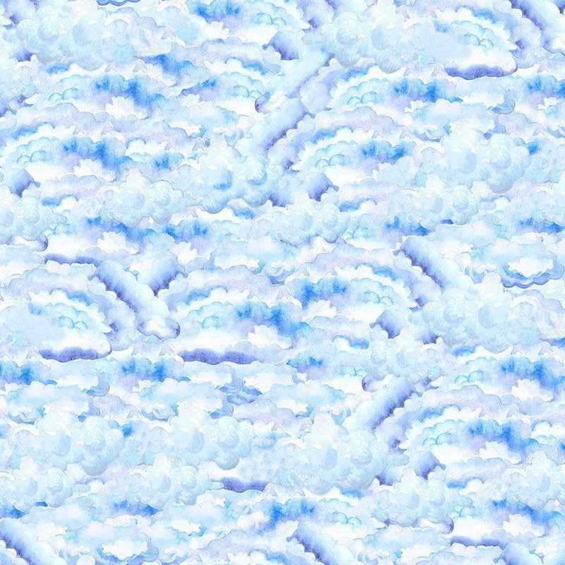 TT Owl Always Love You Packed Clouds - CD3247-SKY - Cotton Fabric