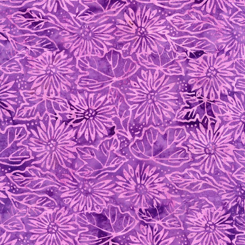 TT Pansy Batiks - B8770-GRAPE - Cotton Fabric