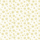 TT Rustic Holiday Snowflakes - CD3617-CREAM - Cotton Fabric