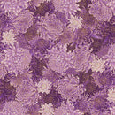 TT Shizuka Packed Metallic Chrysanthemum - CM3164-PURPLE - Cotton Metallic Fabric
