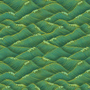 TT Shizuka Surf Texture - CM3171-GREEN - Cotton Metallic Fabric