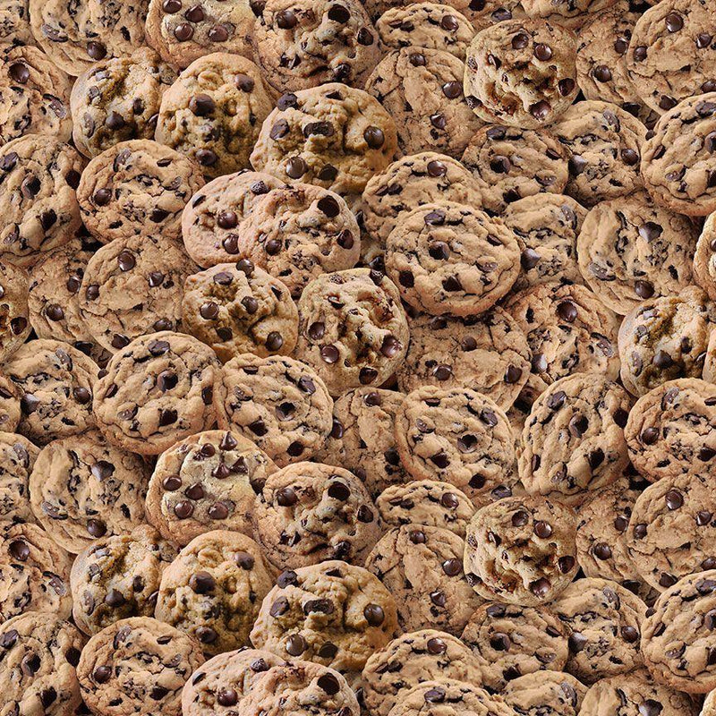 TT Smart Cookie Chocolate Chip Cookies - CD3333-BROWN - Cotton Fabric