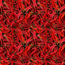 TT Southwest Sunset Hot Chili Pepper - CD3347-RED - Cotton Fabric