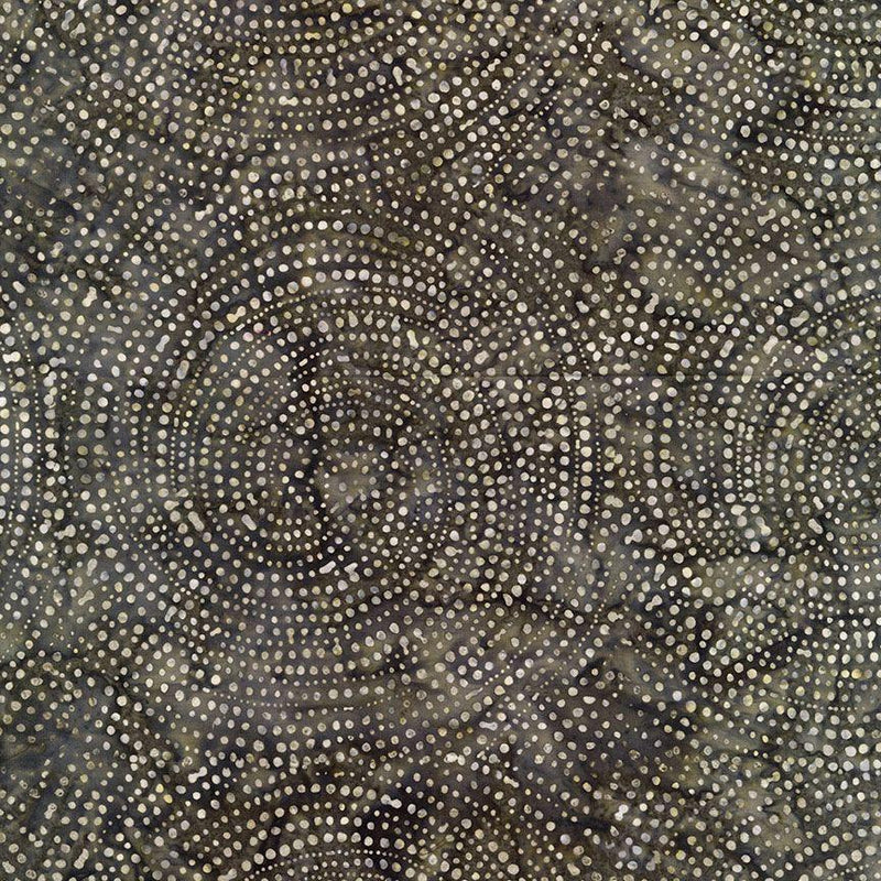 TT Tonga Amber Batiks Dotty Spiral - B2336-TRUFFLE - Cotton Batik Fabric