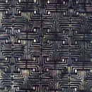 TT Tonga Amber Batiks Labyrinth - B2778-ONYX - Cotton Batik Fabric