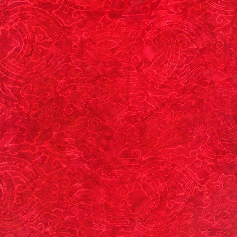 TT Tonga Brightside Batiks - B2740-RED - Cotton Fabric