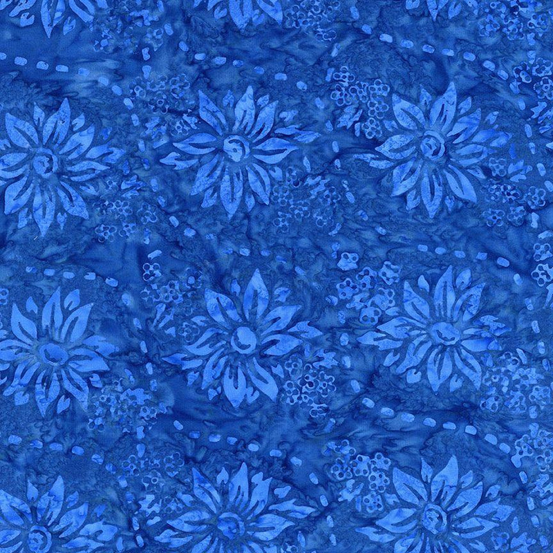 TT Tonga Brightside Batiks - B8915-BLUE - Cotton Fabric