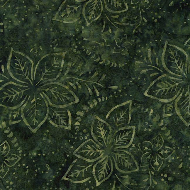 TT Tonga Cedar & Sleighbells Batiks - B6874-PINE - Cotton Fabric