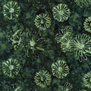 TT Tonga Cider Batiks Floating Florals - B2474-SPRUCE - Cotton Fabric