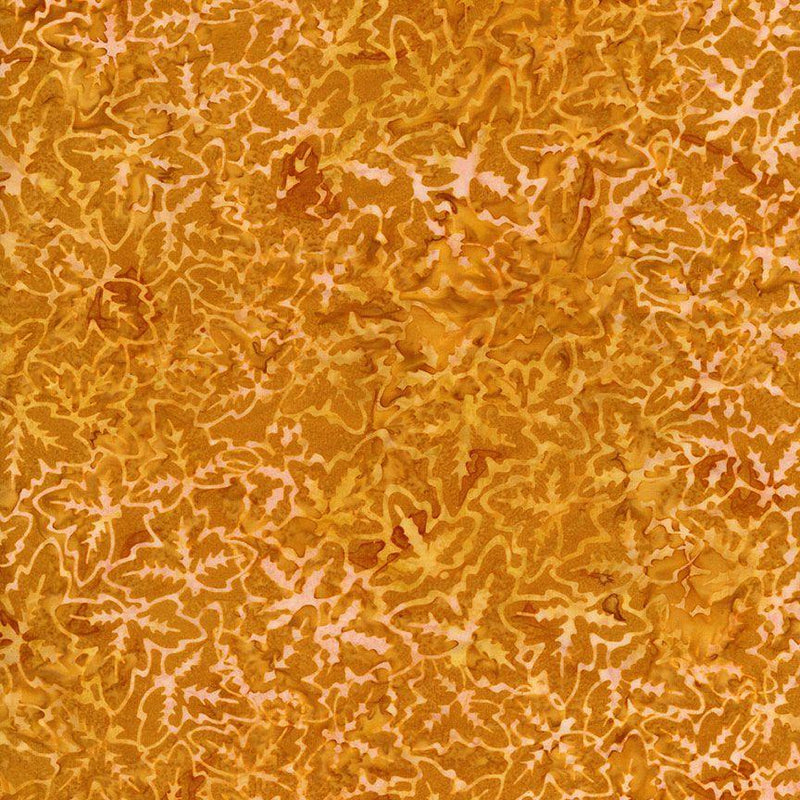 TT Tonga Cider Batiks Packed Fall Leaves - B2700-CIDER - Cotton Fabric