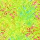 TT Tonga Dreamer Batiks Flower Mashup - B1660-LIME - Cotton Fabric