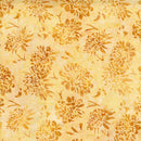 TT Tonga Ember Batiks Tossed Flowers - B3062-STRAW - Cotton Batik Fabric