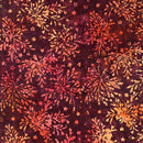 TT Tonga Forest Floor Batiks Bush - B5044-WINE - Cotton Batik Fabric