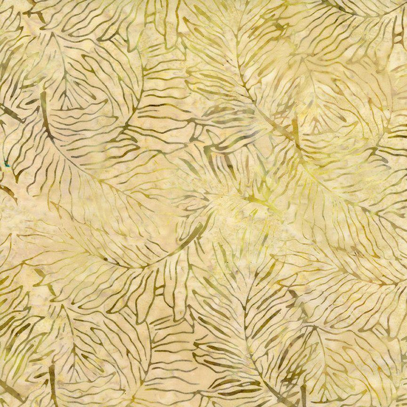 TT Tonga Forest Floor Batiks Fern - B5041-MOON - Cotton Batik Fabric