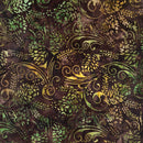 TT Tonga Forest Floor Batiks Pine Cone - B5043-FOREST - Cotton Batik Fabric