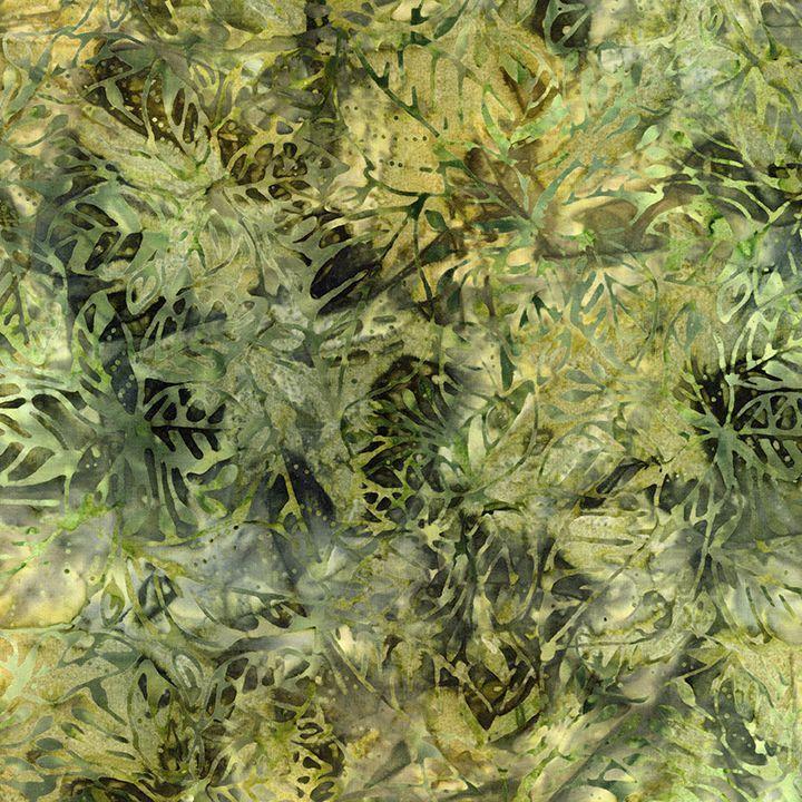 TT Tonga Hayride Batiks Jungle Leaves - B8213-LEAF - Cotton Batik Fabric