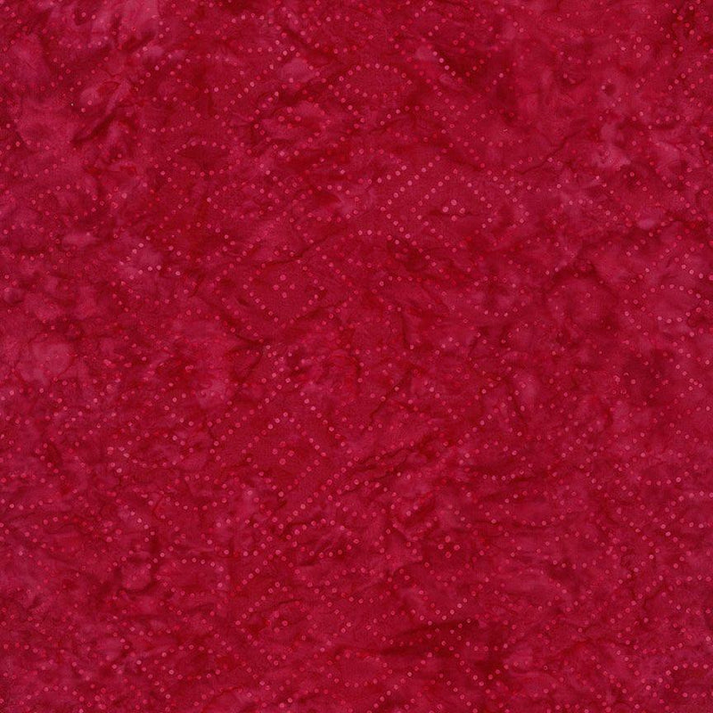 TT Tonga Liberty Batiks Geo Dots Shape - B2539-RED - Cotton Fabric