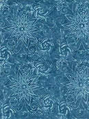 TT Tonga Mini Gulf Coast Batiks Midnight Florals - B8168-TIDE - Cotton Batik Fabric