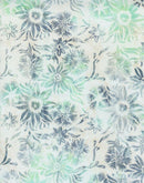 TT Tonga Mini Gulf Coast Batiks Star Floral - B8163-SALT - Cotton Batik Fabric