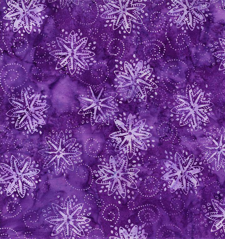 TT Tonga Mini Heather Batiks Pinwheel - B6169-VIOLET - Cotton Fabric