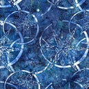 TT Tonga Mini Sage Batiks Sonic Stars and Rings - B8788-TOPAZ - Cotton Fabric