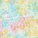 TT Tonga Pixie Batiks Floral Paisley - B3074-GLOW - Cotton Fabric