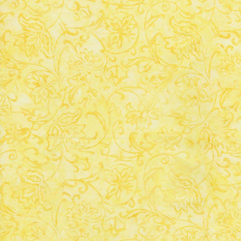 TT Tonga Pixie Batiks Gilded Scroll - B2220-POLLEN - Cotton Fabric