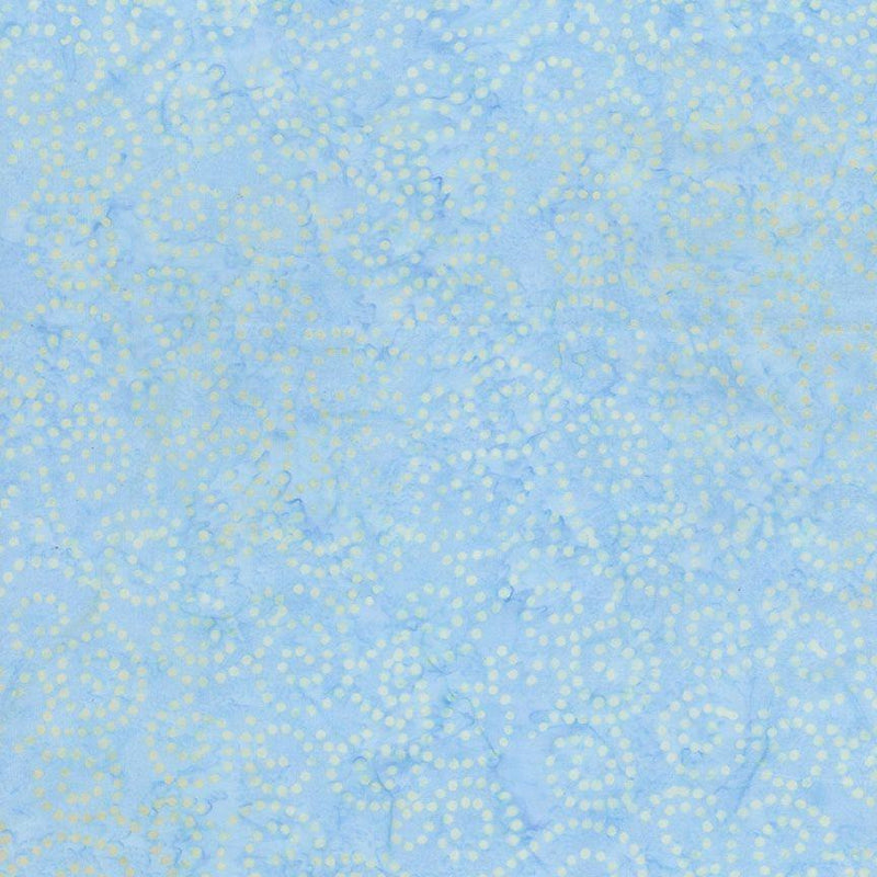 TT Tonga Pixie Batiks Spiral Spots - B2996-SKY - Cotton Fabric