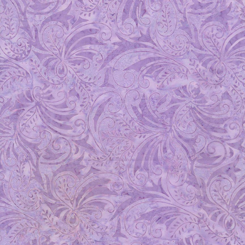 TT Tonga Pixie Batiks Victorian Swirls - B8217-LILAC - Cotton Fabric