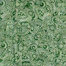 TT Tonga Poinsettia Painted Paisley Batiks - B2553-PINE - Cotton Fabric