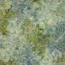 TT Tonga Radiant Meadow Batiks Dotty Grids - B4289-PASTURE - Cotton Fabric