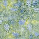 TT Tonga Radiant Meadow Batiks Fancy Tropical Floral - B2163-POND - Cotton Fabric