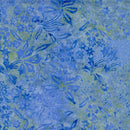 TT Tonga Radiant Meadow Batiks Garden Floral - B4087-AZURE - Cotton Fabric