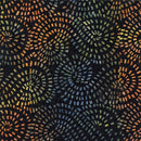TT Tonga Raven Mosaic Swirl Batiks - B4178-NIGHT - Cotton Fabric