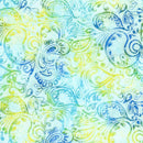 TT Tonga Splash Batiks Paisley - B3800-SEAGLASS - Cotton Fabric
