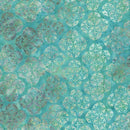 TT Tonga Surfside Batiks Geo Circle Medallions - B3120-ARUBA - Cotton Fabric