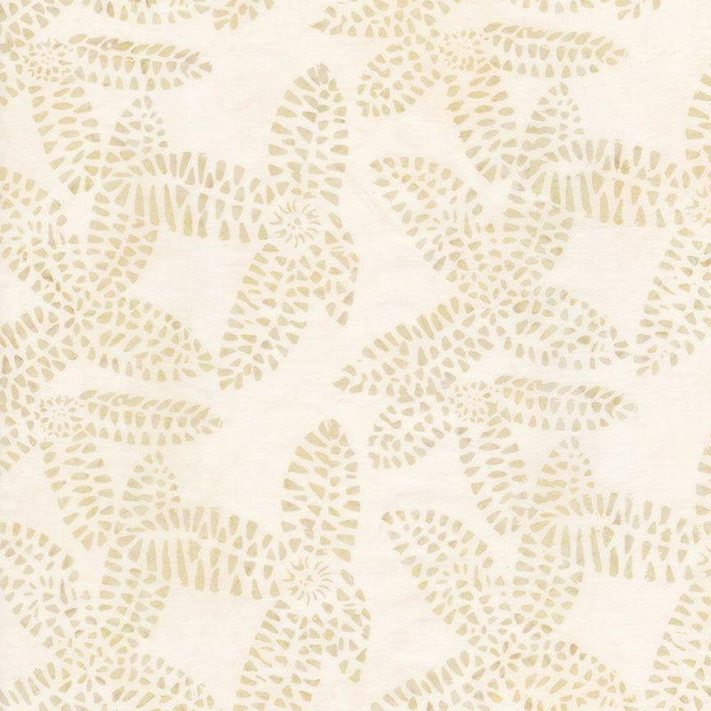 TT Tonga Surfside Batiks Mosaic Flowers - B1061-SAND - Cotton Fabric