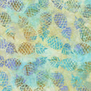 TT Tonga Surfside Batiks Tossed Pineapple - B3134-OPAL - Cotton Fabric