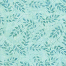 TT Tonga Surfside Batiks Wispy Leaves On Branches - B8913-AQUA - Cotton Fabric
