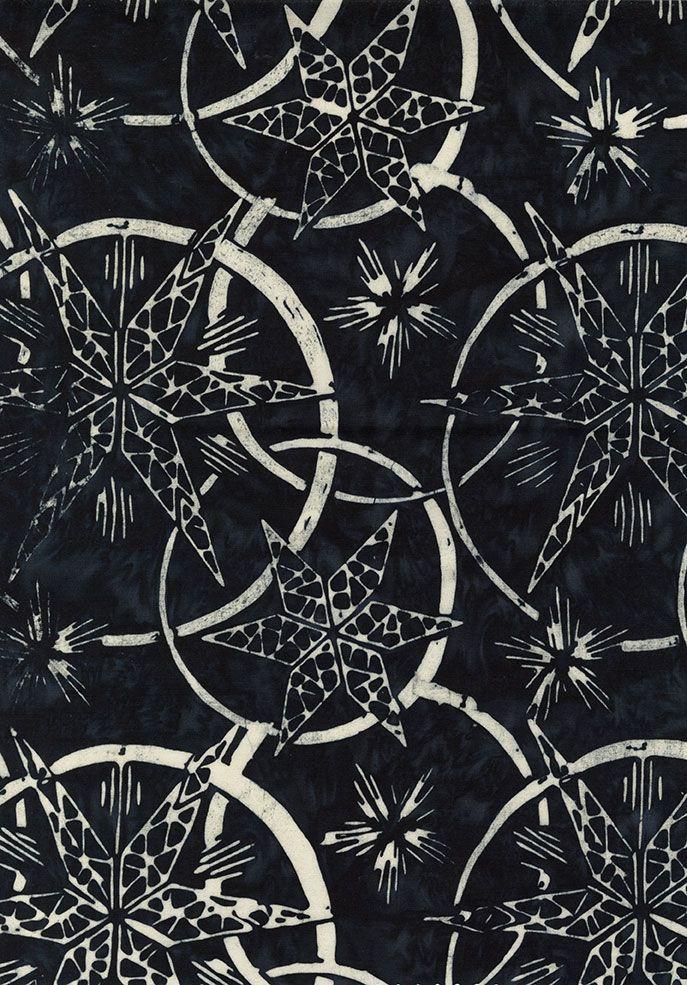 TT Tonga Traditions Batiks - B8788-JET - Cotton Fabric