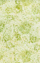TT Tonga Wallflowers Midnight Florals Batiks- B8168-CELERY - Cotton Fabric