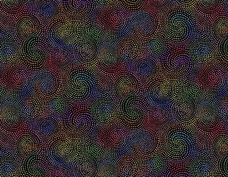 TT Twirl Dotty Spiral - CD3890-BRIGHT - Cotton Fabric