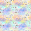TT Unicorns Unicorns & Stars Met - CDM2946-PASTEL - Cotton Fabric