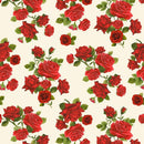 TT Vintage Rose - CD2204-CREAM - Cotton Fabric