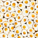 TT What's For Breakfast? Fried Eggs - CD3350-WHITE - Cotton Fabric