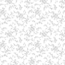 TT Whiteout Floral Scroll Pattern - C3115-WHITE - Cotton Fabric