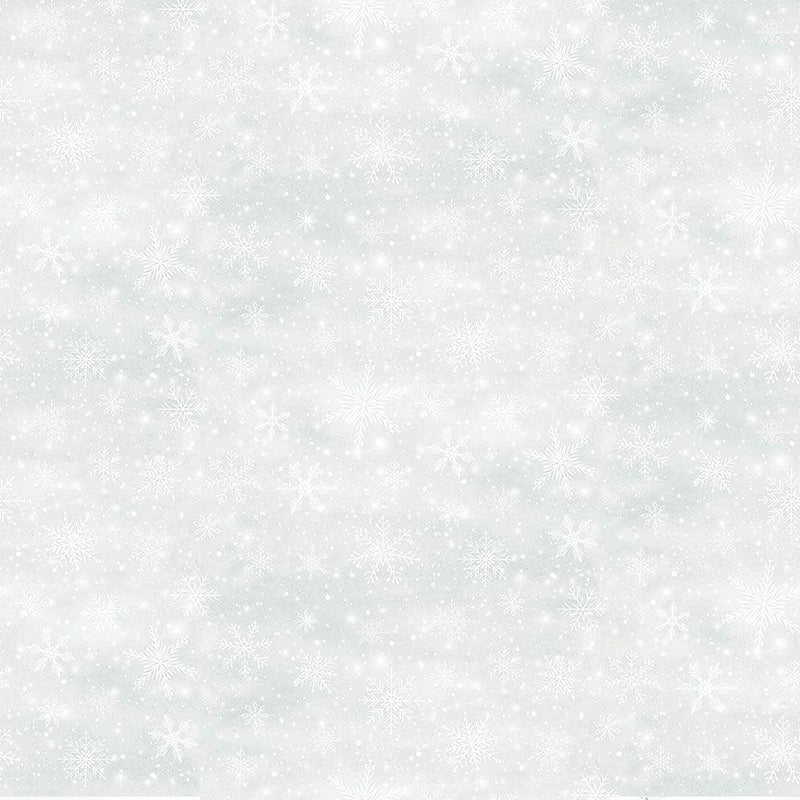 TT Winter Wonderland Snowflakes - CD3700-MIST - Cotton Fabric