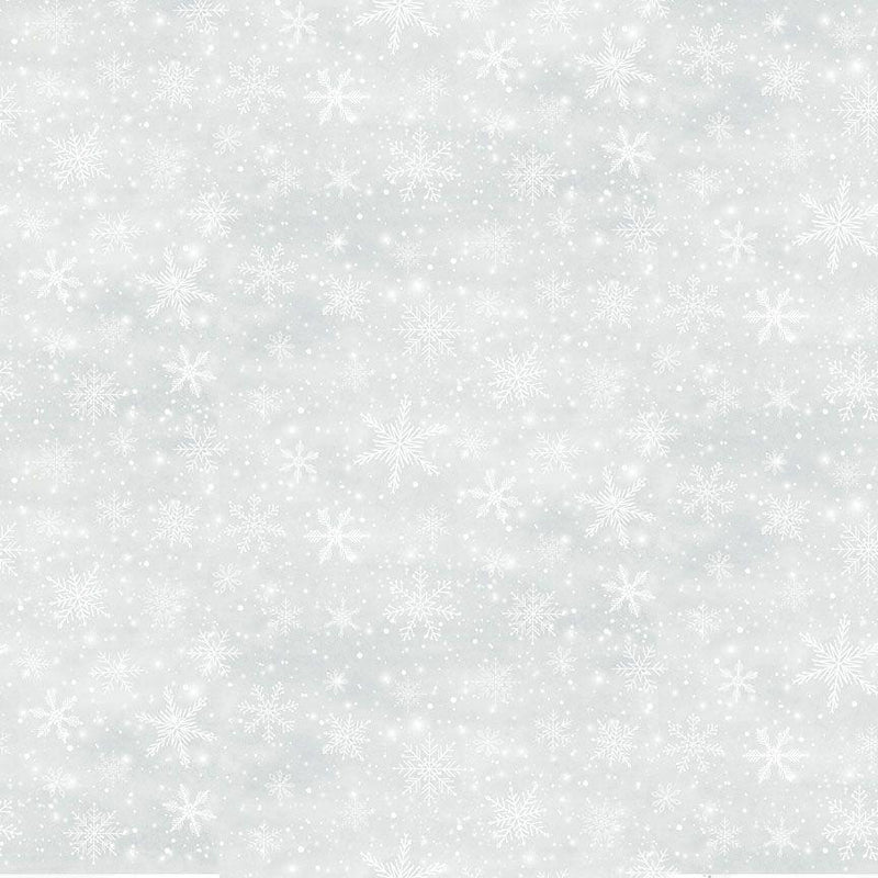 TT Winter Wonderland Snowflakes - CF3700-MIST - Cotton Flannel Fabric