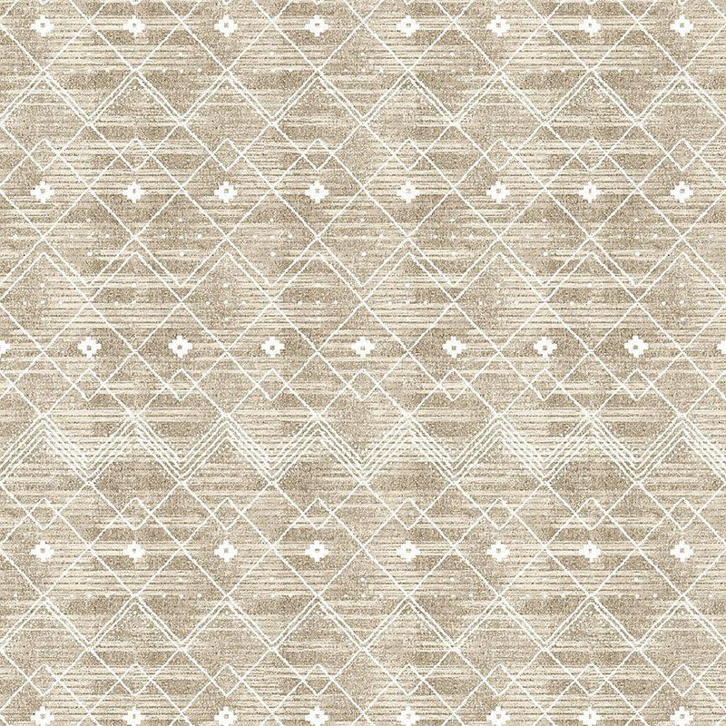 TT Winter Wonderland Tapestry Texture - CD3697-ECRU - Cotton Fabric