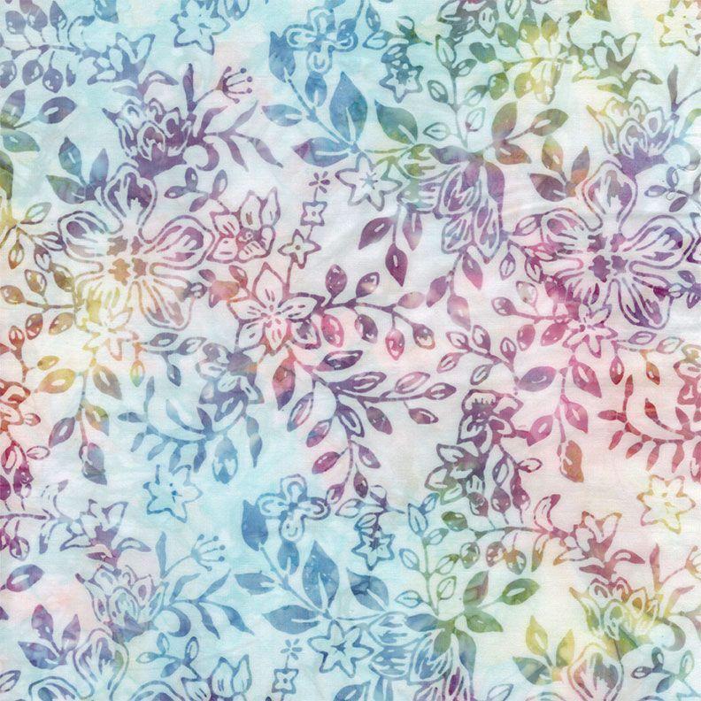 TT XTonga 108" Wide Backing Floral & Leafy - B1944-CONFETTI - Cotton Fabric